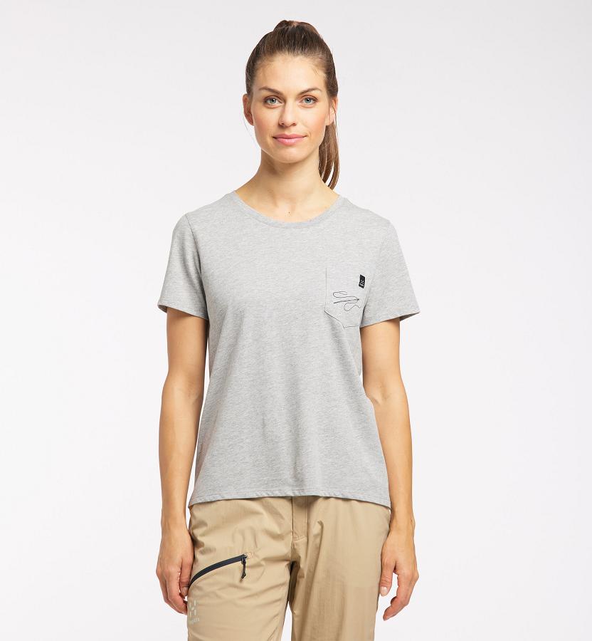 Haglöfs Womens Mirth T-Shirt Grey New Zealand 40267DUCX